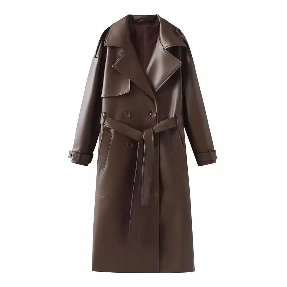 Julia® | 2025 Veste femme en simili cuir bordeaux