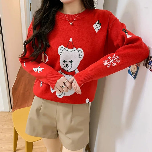 Katarina | Women's bear themed Christmas sweater