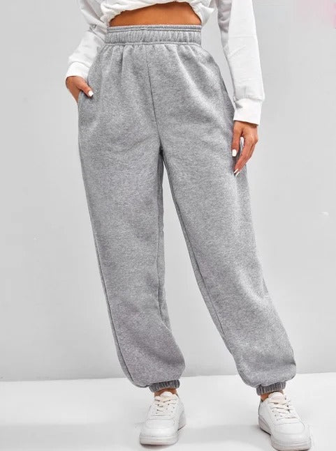 Dominique | Casual winter high waist jogging pants for women