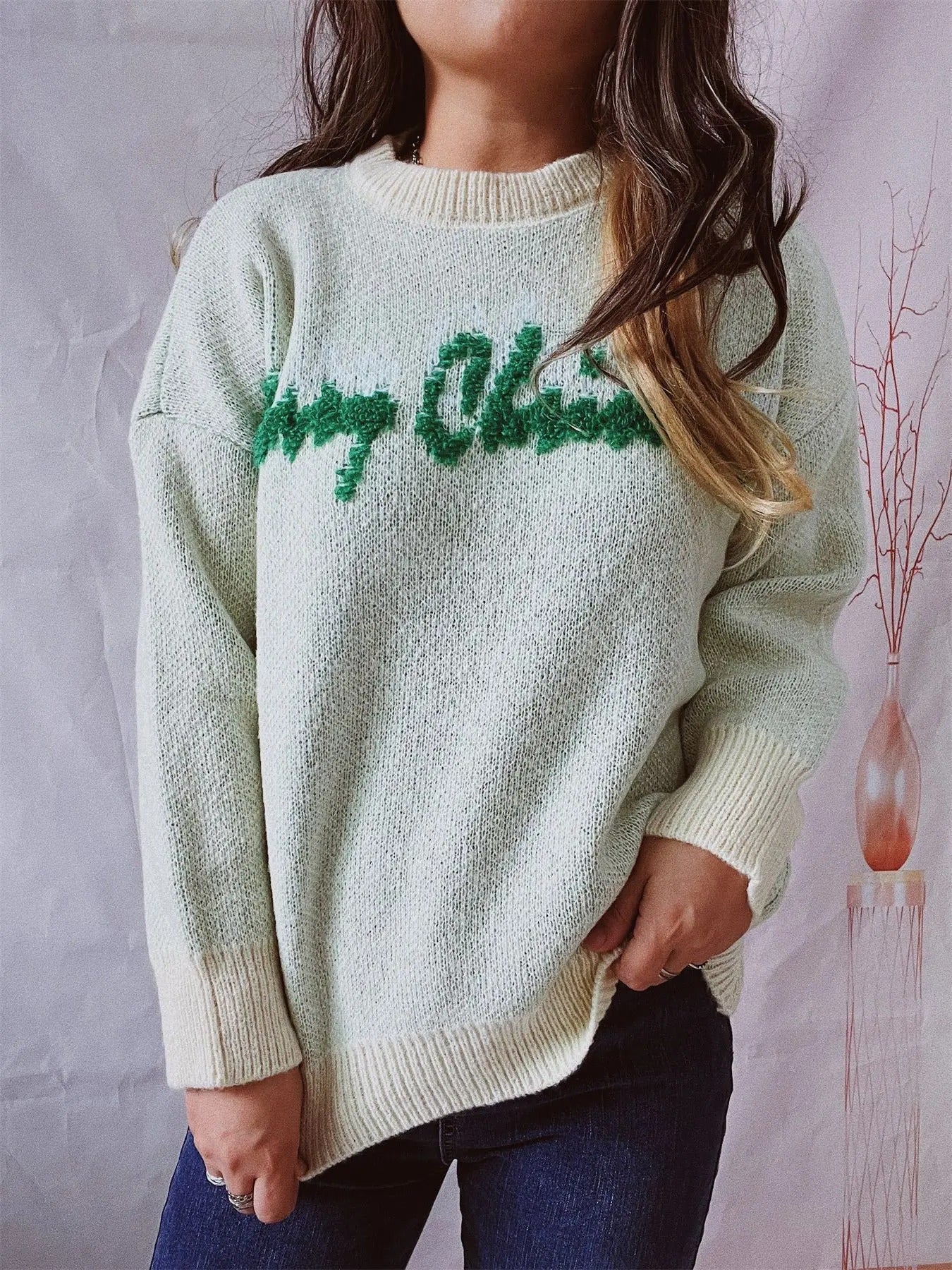 Luna | Christmas sweater for women with letters