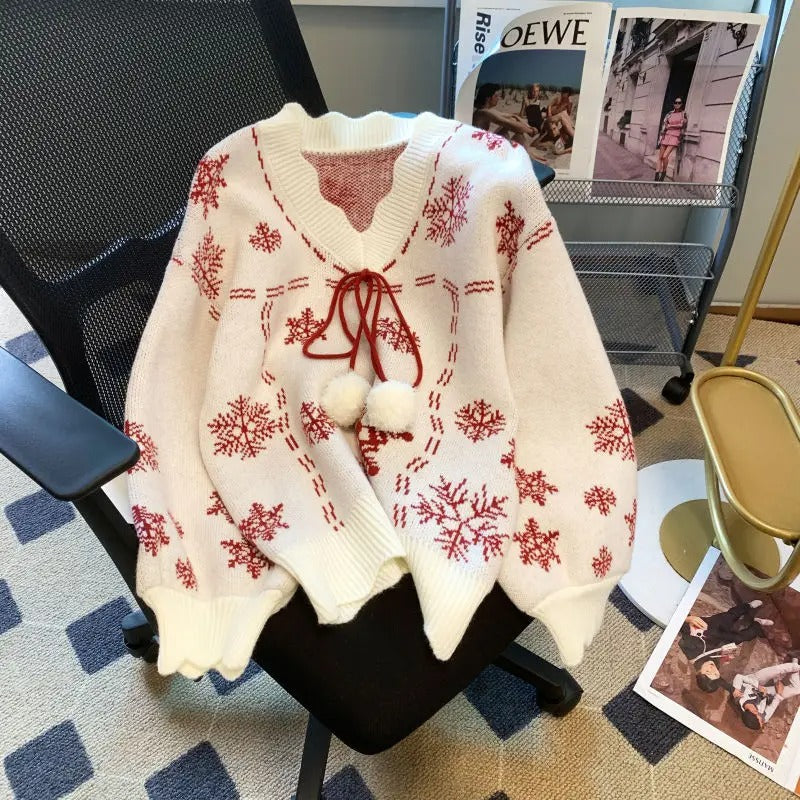 Sofia | Women's cardigan with a Christmas motif