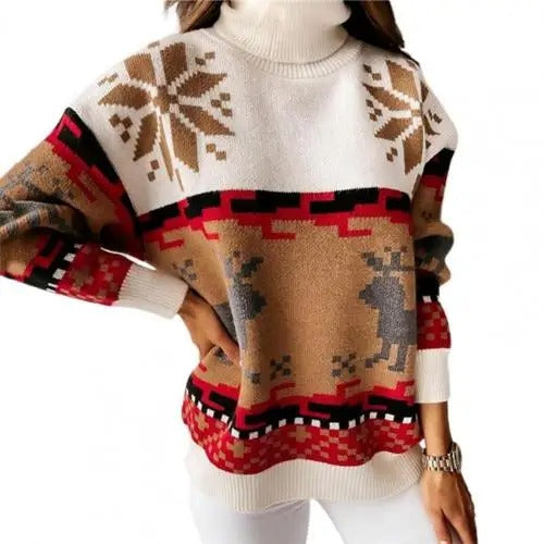 Anita | Women's Christmas sweater with Norwegian motifs