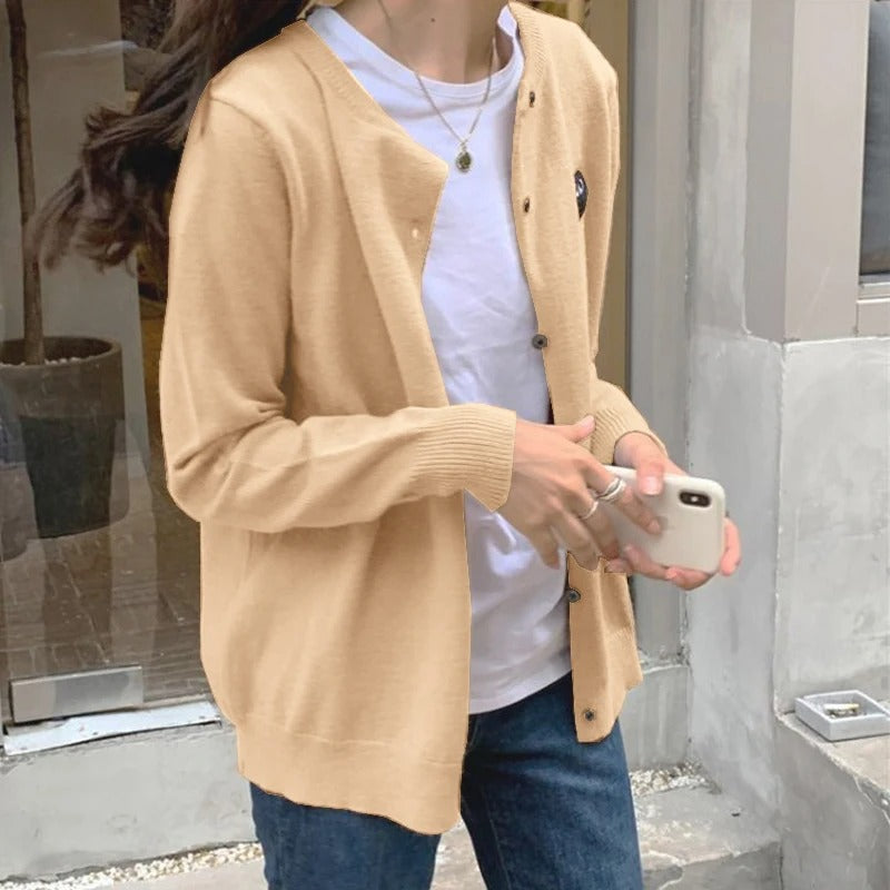 Giorgia | Long sleeve slim fit cardigan jacket for women