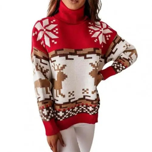 Anita | Women's Christmas sweater with Norwegian motifs