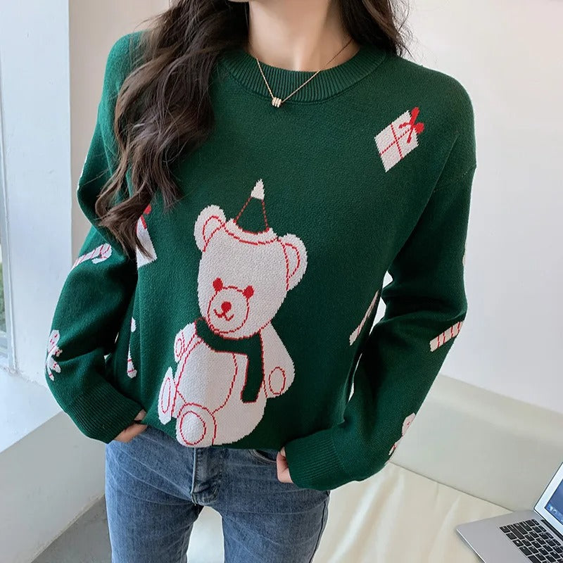 Katarina® | Women's bear themed Christmas sweater