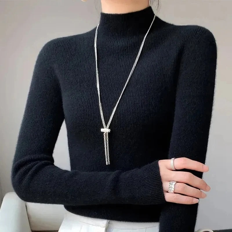 Esther | Negasi women's half turtleneck sweater