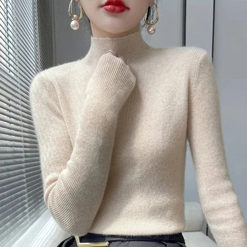 Esther | Negasi women's half turtleneck sweater
