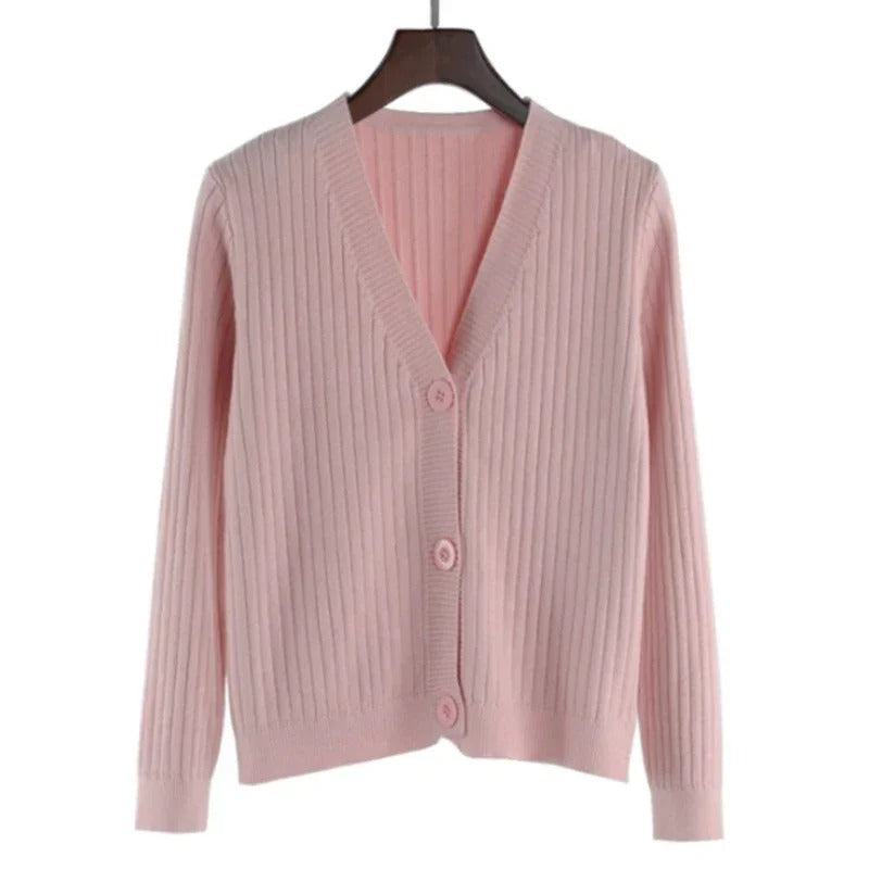 Marta | Casual women's sweater in pink, orange and blue for winter