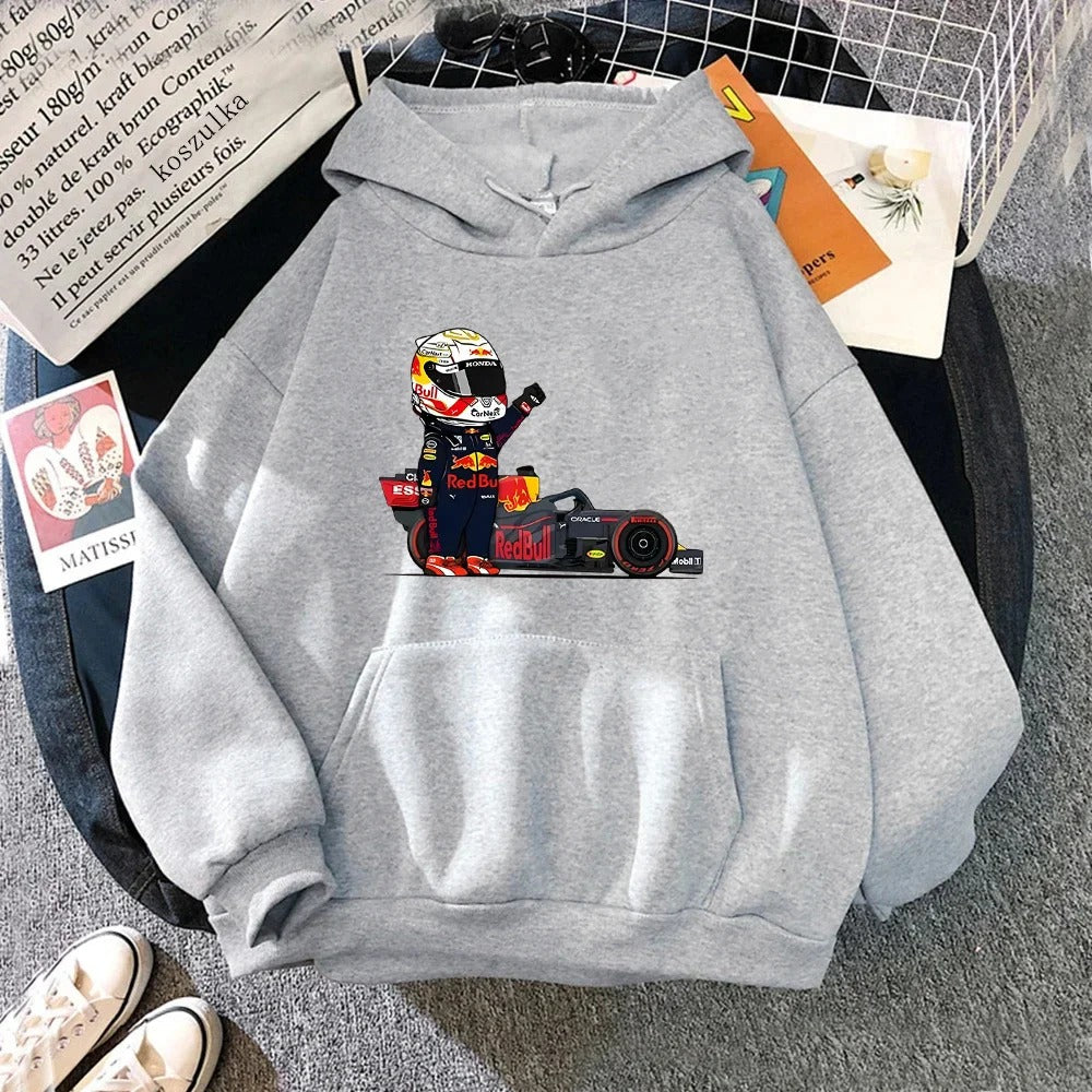 Matilde | Unisex hoodie with miniature F1 print