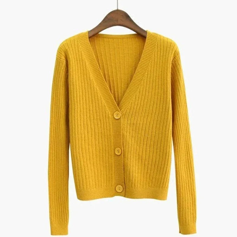 Marta | Casual women's sweater in pink, orange and blue for winter