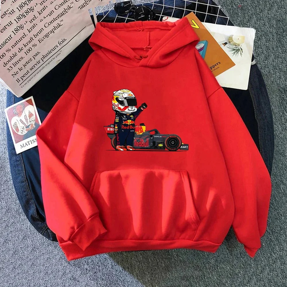 Matilde | Unisex hoodie with miniature F1 print