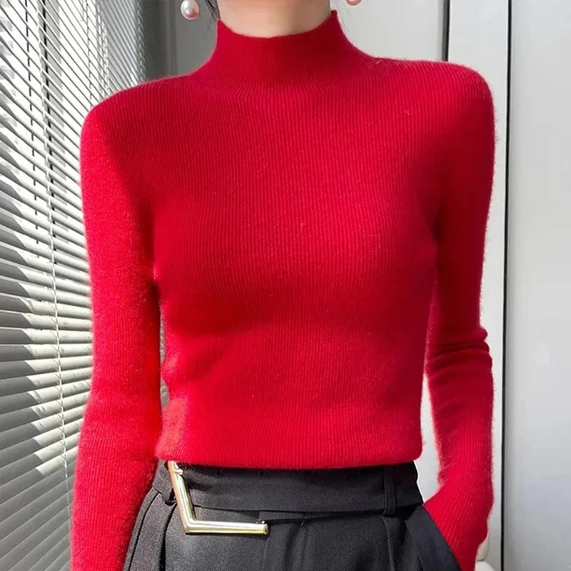 Esther | Negasi women's half turtleneck sweater