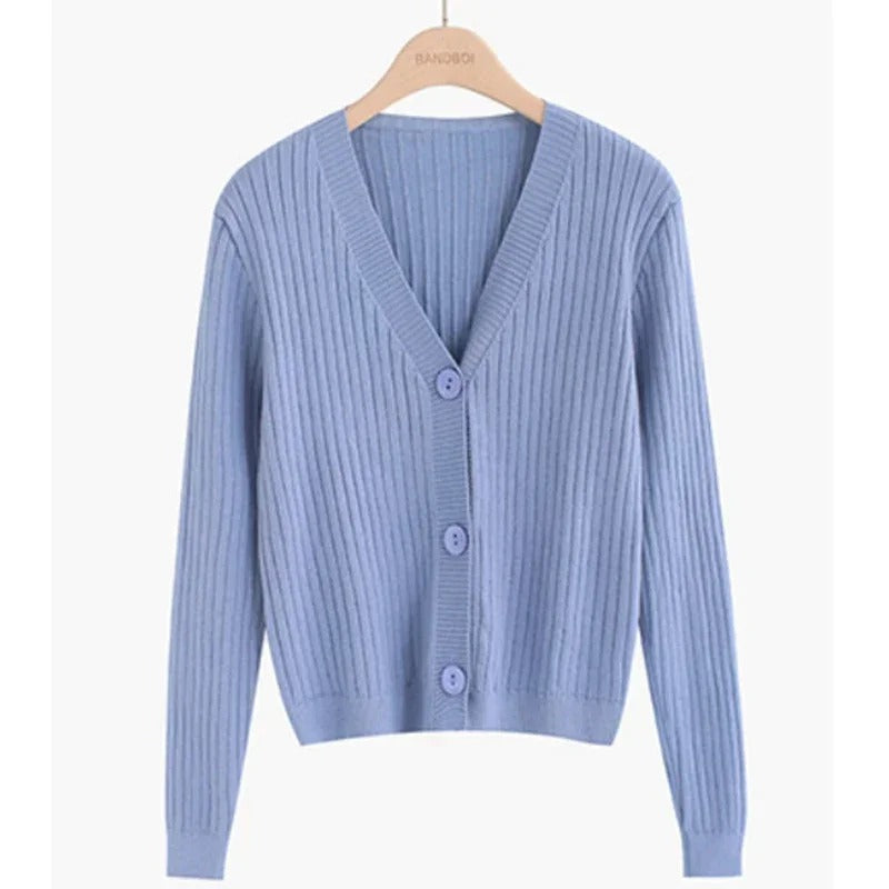 Marta | Casual women's sweater in pink, orange and blue for winter