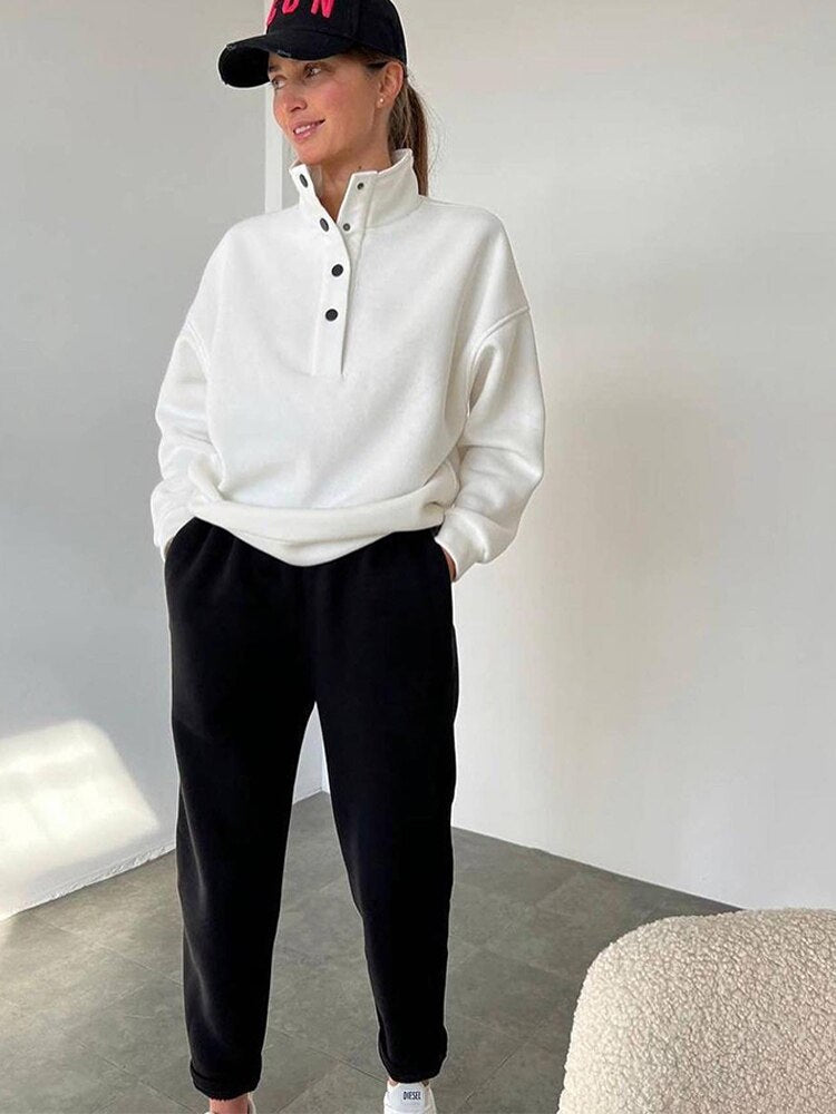 Fabienne | Comfortable oversized fleece jumpsuit