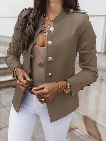 Devon | Women's Button Front Military Style Jacket