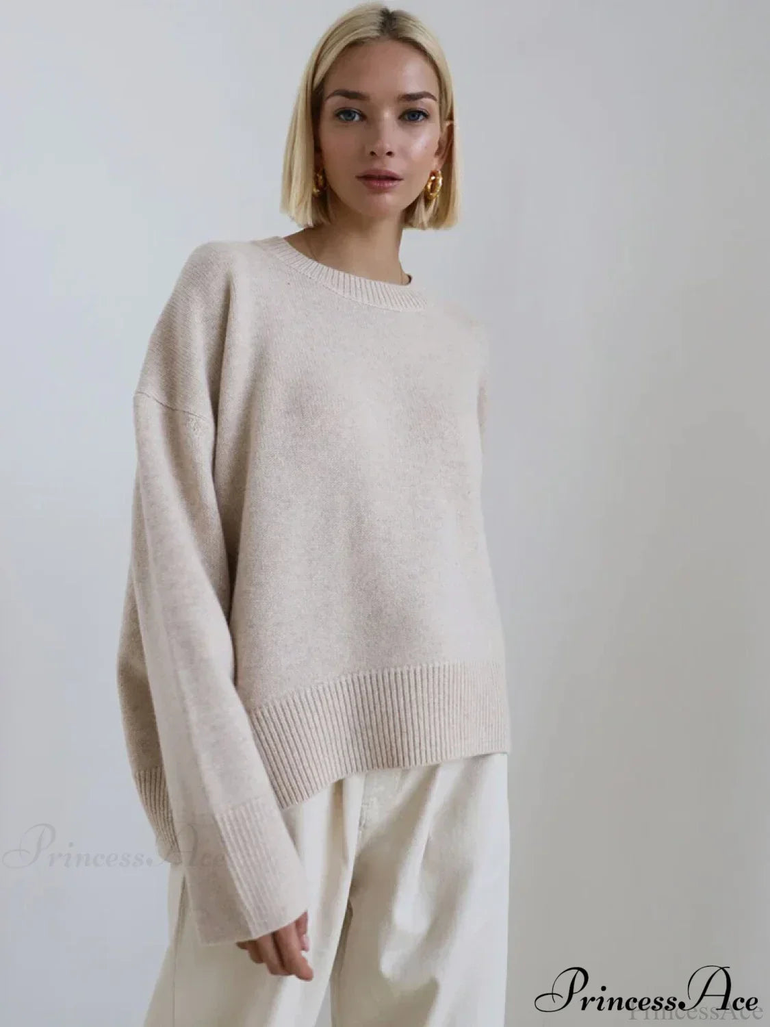 Vintage Casual Cozy Stylish Autumnal Streetwear Warm Long Sleeve Sweater