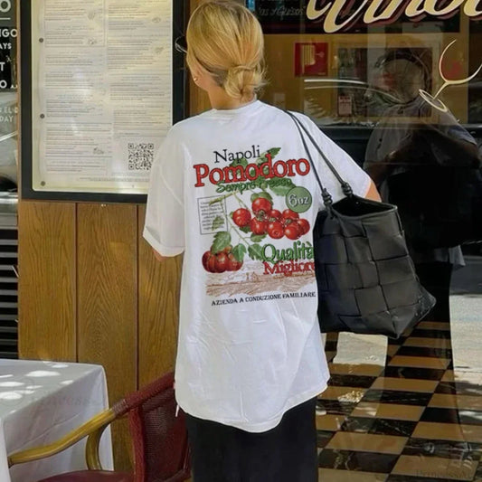 Vintage Napoli Tomato Botanical T-shirt