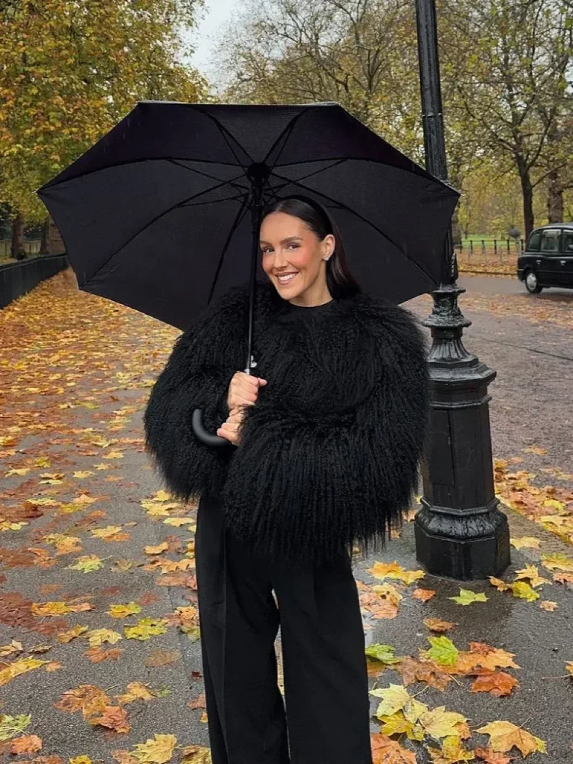 Vintage Solid Plush Fluffy Short Coat