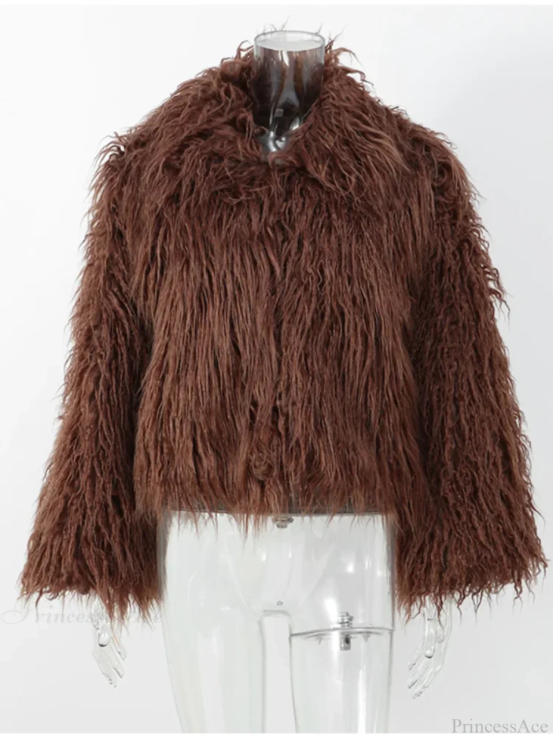 Vintage Solid Plush Fluffy Short Coat