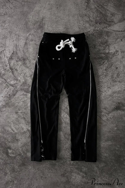 Vintage Street Print Casual Track Pants