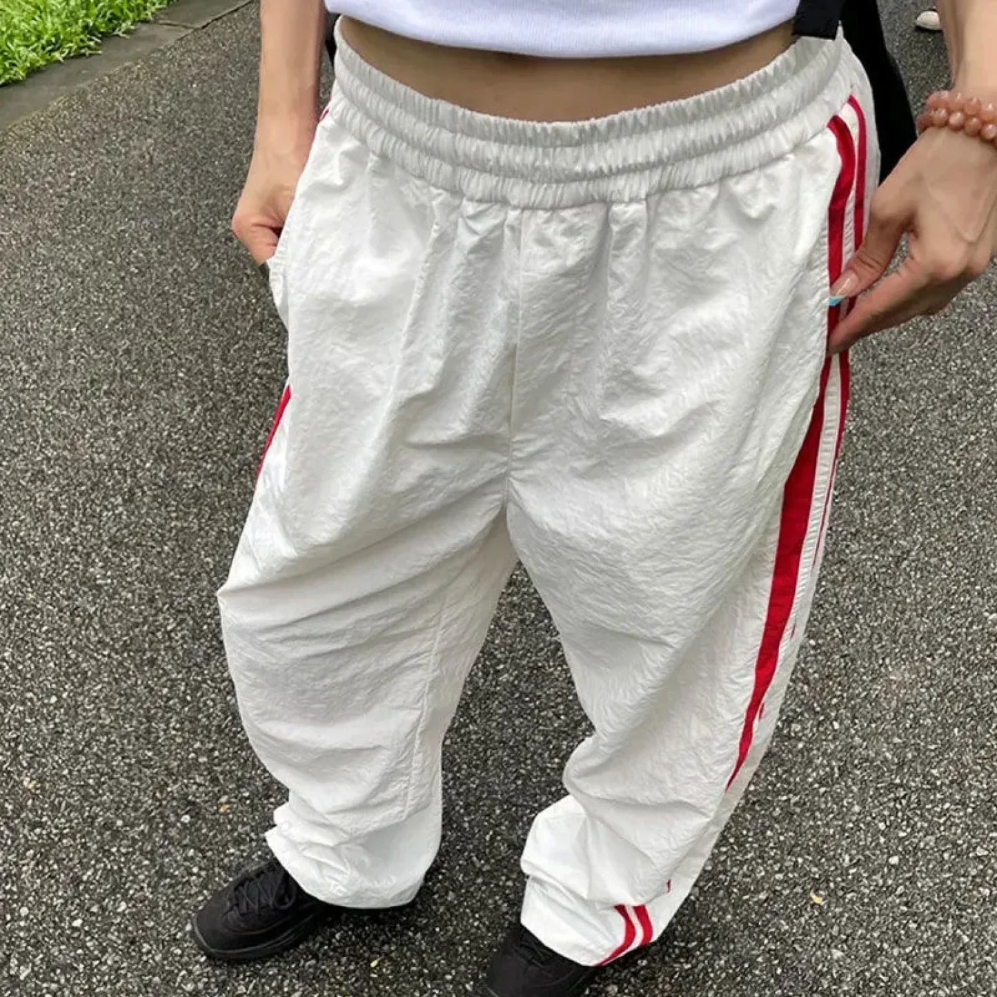 Vintage Striped Oversize Baggy Jogging Pant