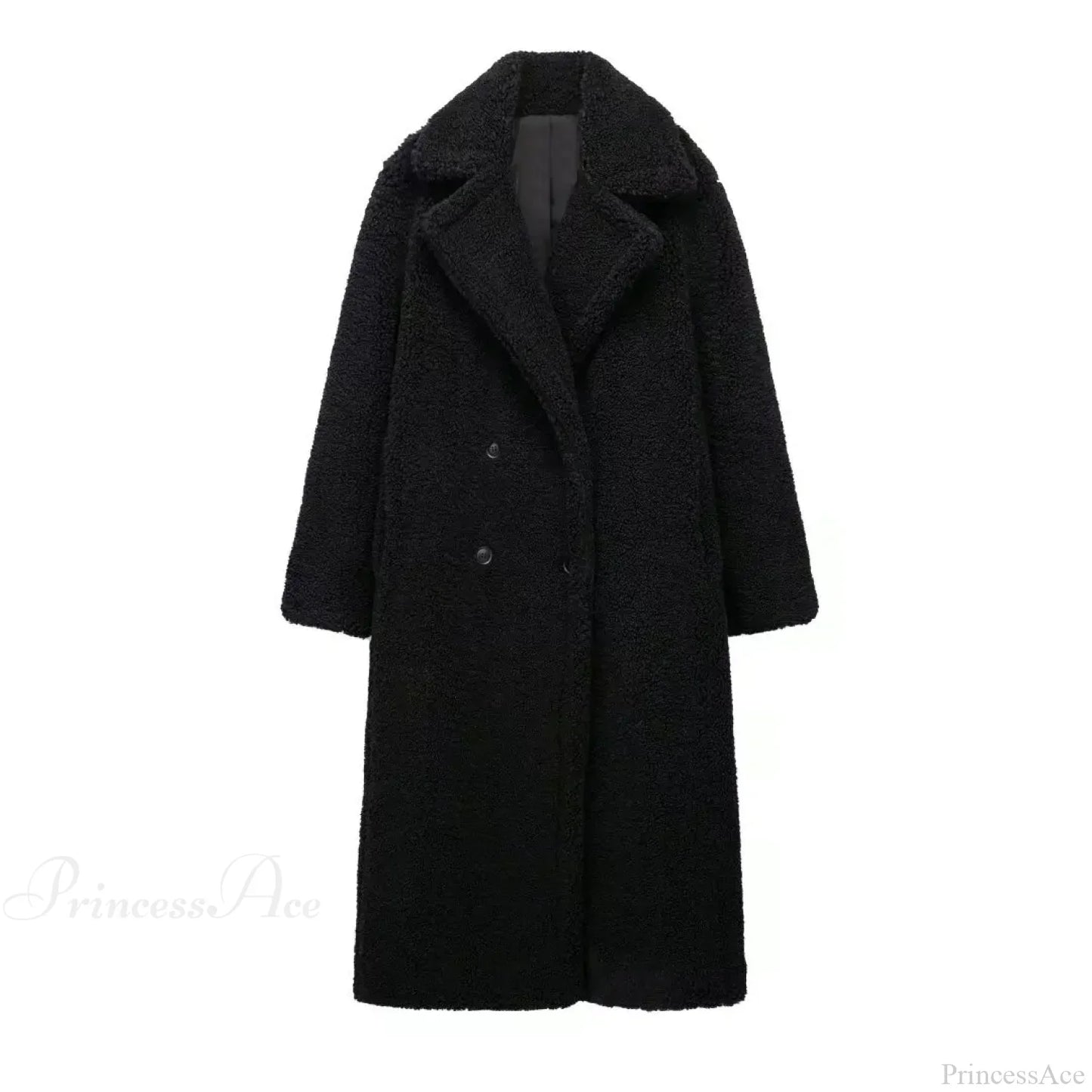 Vintage Wool Blend Double-Breasted Overcoat