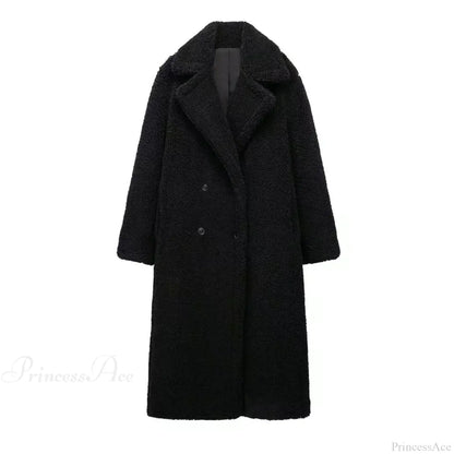 Vintage Wool Blend Double-Breasted Overcoat