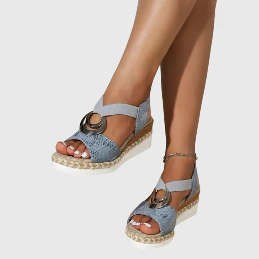 Gina | Women's Ankle Strap Wedge Sandals