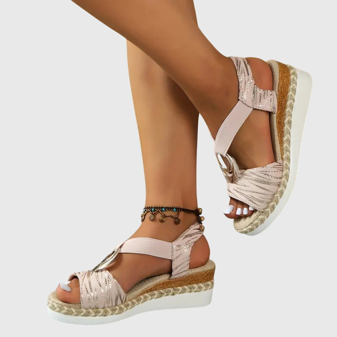 Gina | Women's Ankle Strap Wedge Sandals