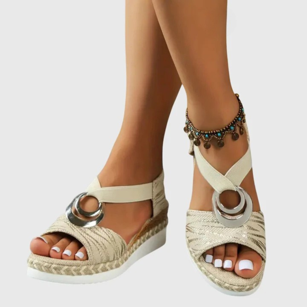 Gina | Women's Ankle Strap Wedge Sandals