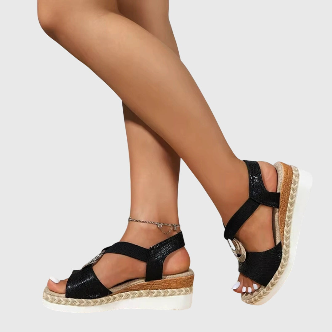Gina | Women's Ankle Strap Wedge Sandals