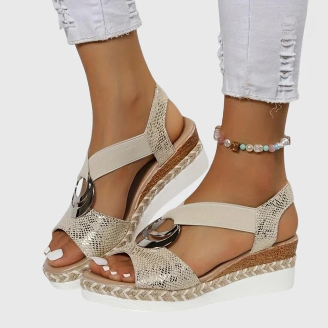 Gina | Women's Ankle Strap Wedge Sandals