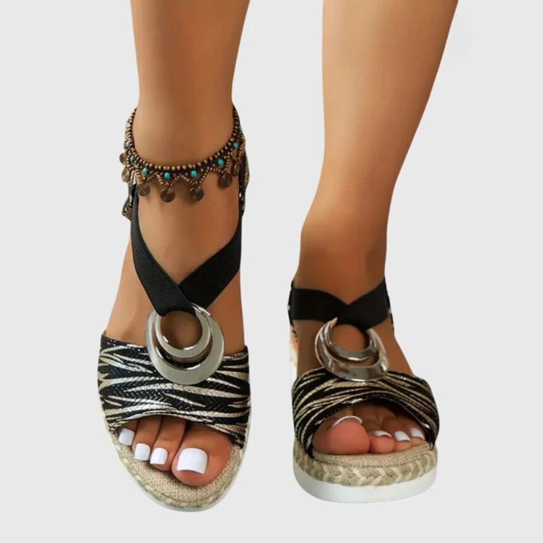 Gina | Women's Ankle Strap Wedge Sandals