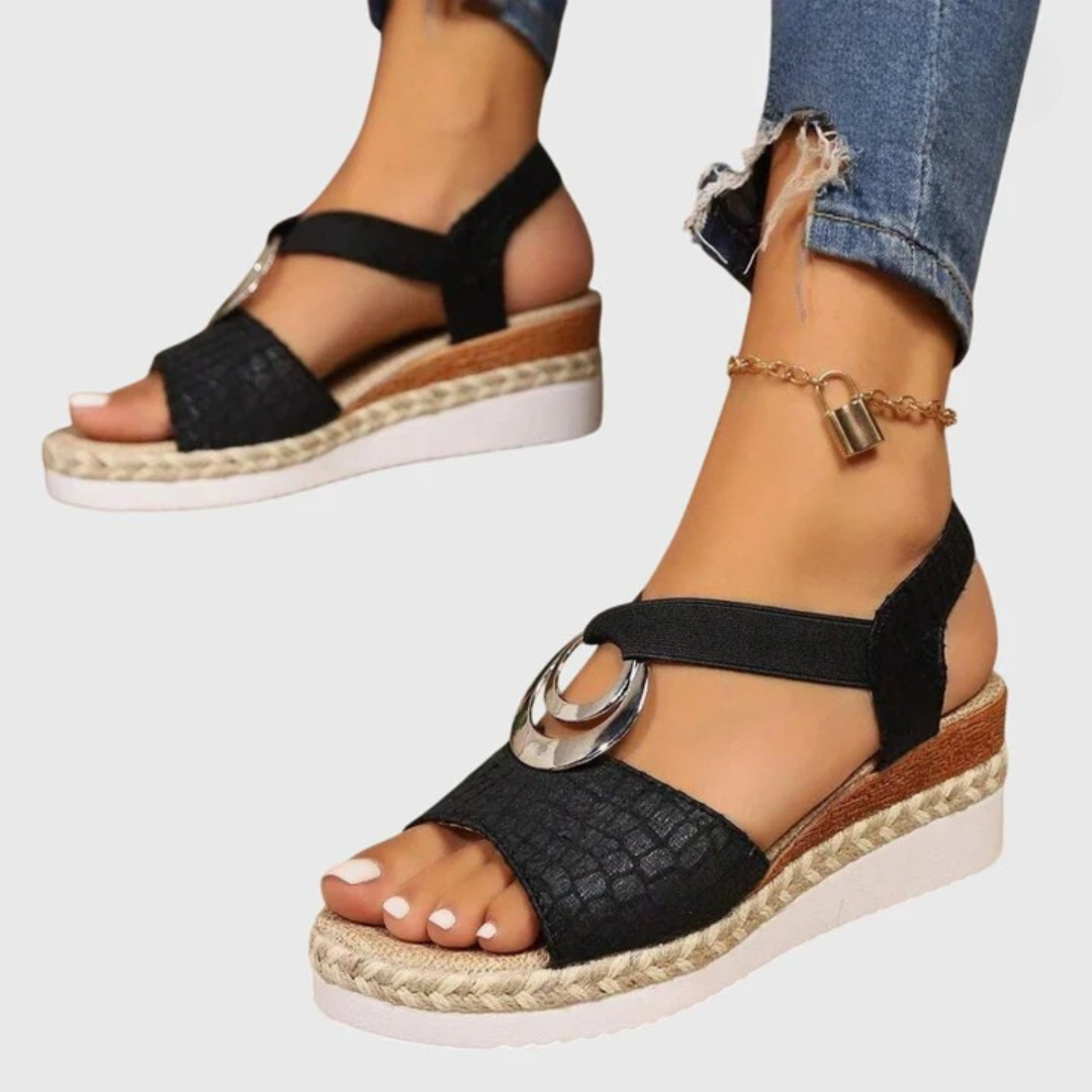 Gina | Women's Ankle Strap Wedge Sandals
