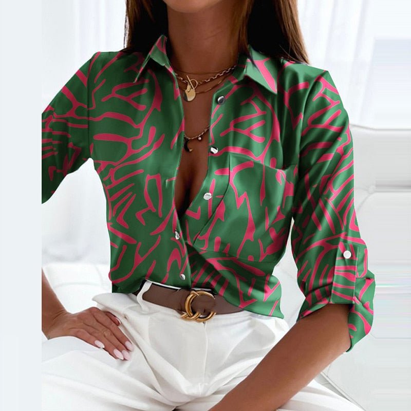 Ariadna® | Blouse With Turn-Down Collar