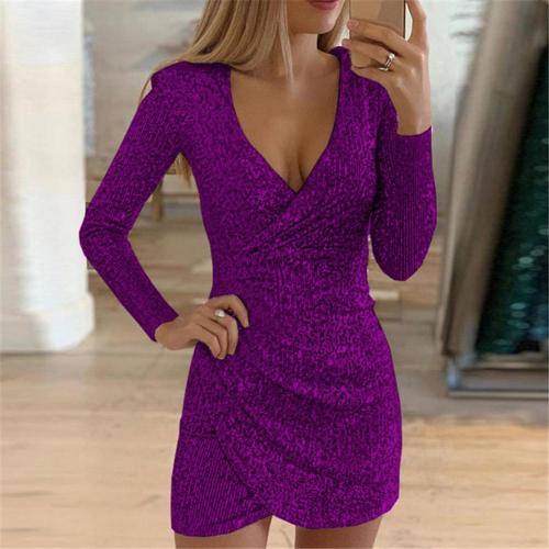 Isabel® | Glittery wrap dress for women