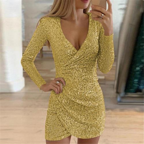 Isabel® | Glittery wrap dress for women