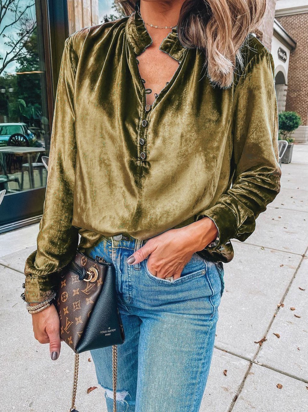 Sydney® | Elegant Classic Wide Sleeve Blouse