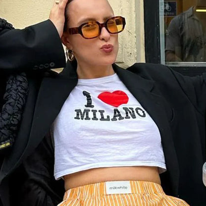 Y2k Gothic Harajuku Baby Tee T-shirt