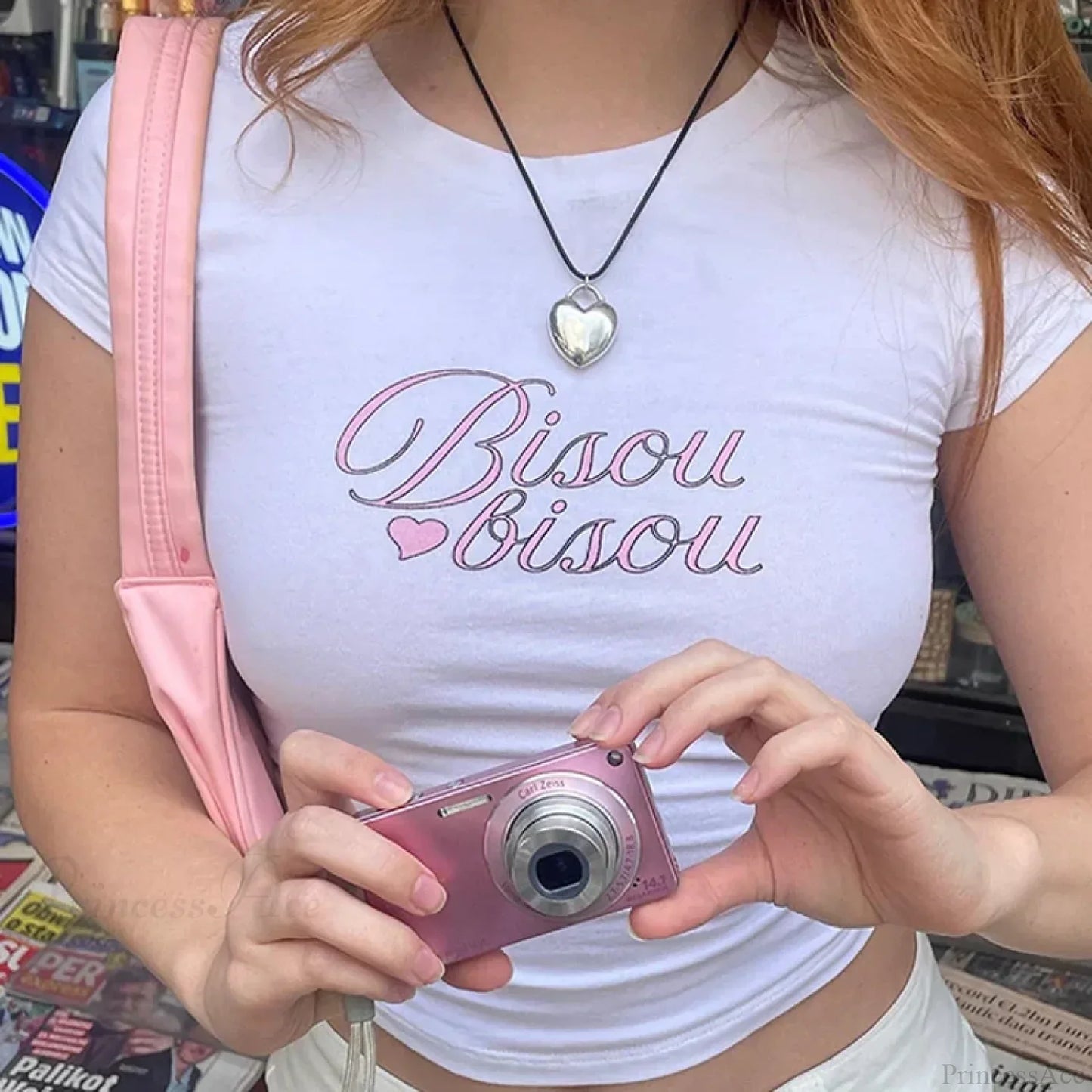 Y2k Letter Print Punk Crop Top T-shirt