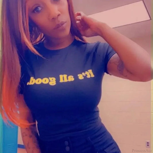 Y2k Slim Fitted Cropped Baby T-shirt