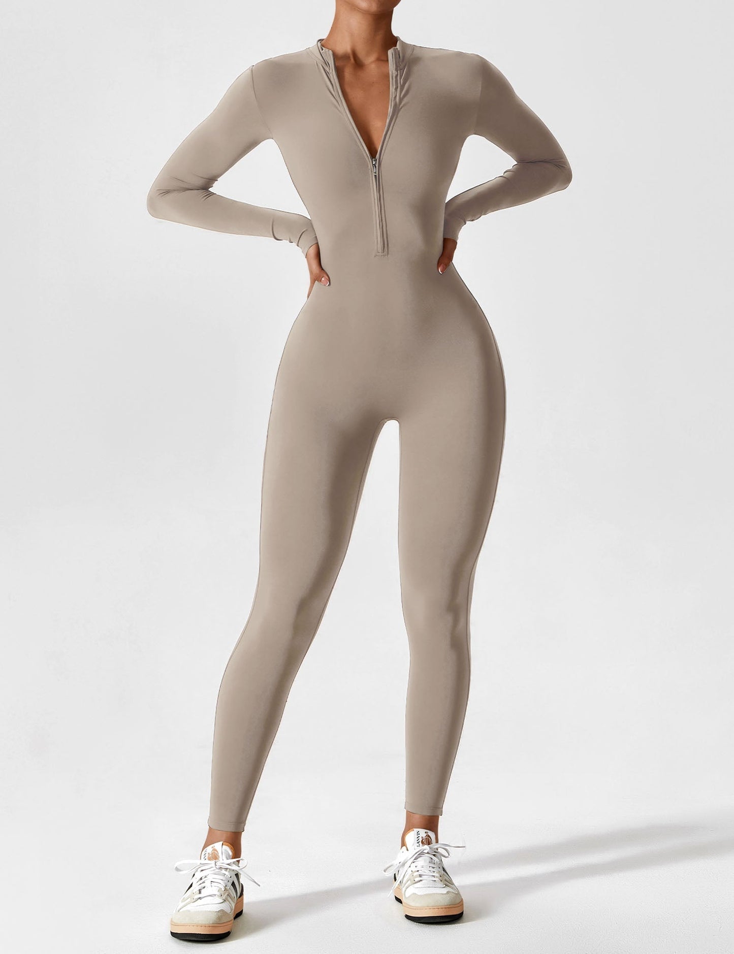 Julia | Women’s Spring Stretch Zip Up Jumpsuit