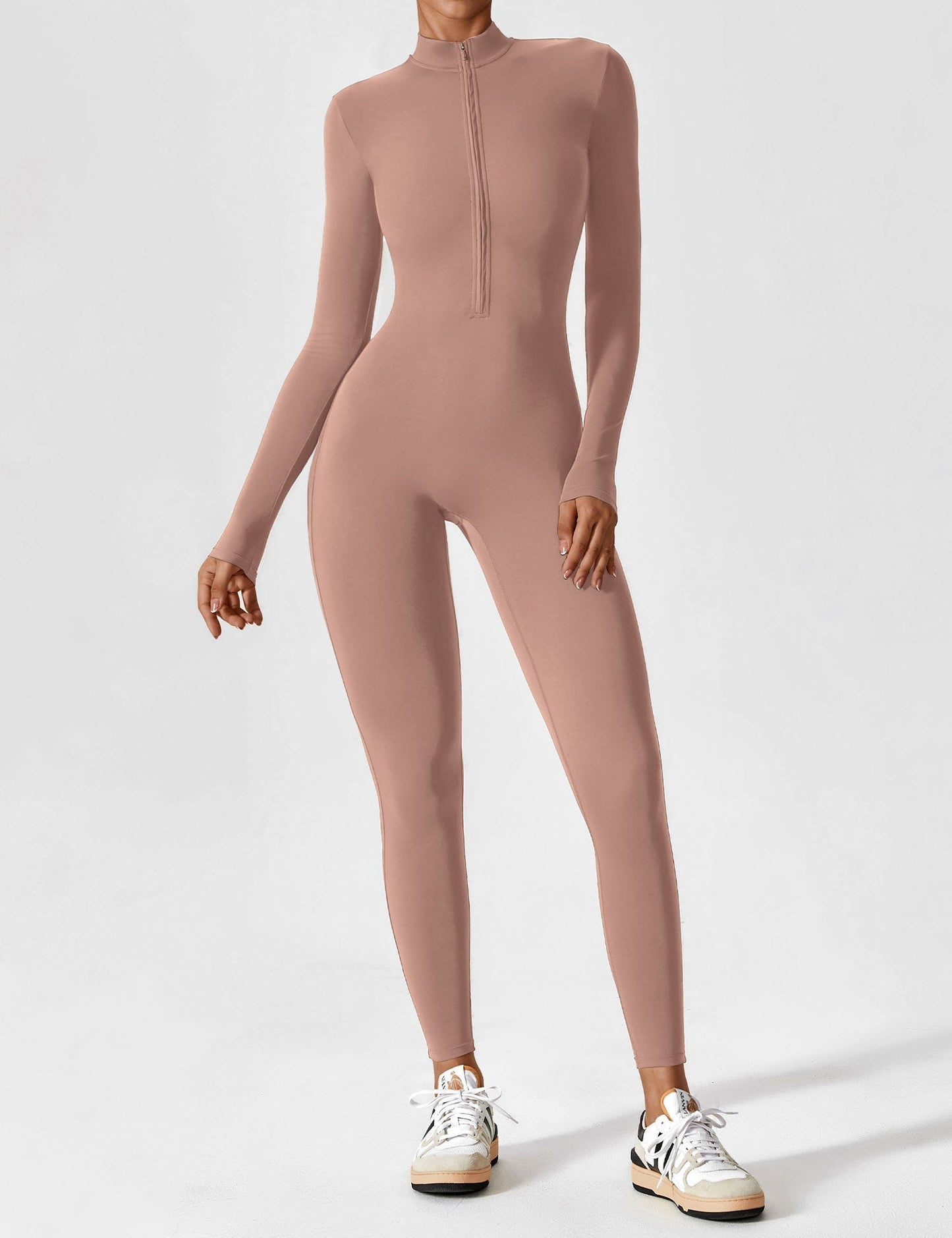 Julia | Women’s Spring Stretch Zip Up Jumpsuit