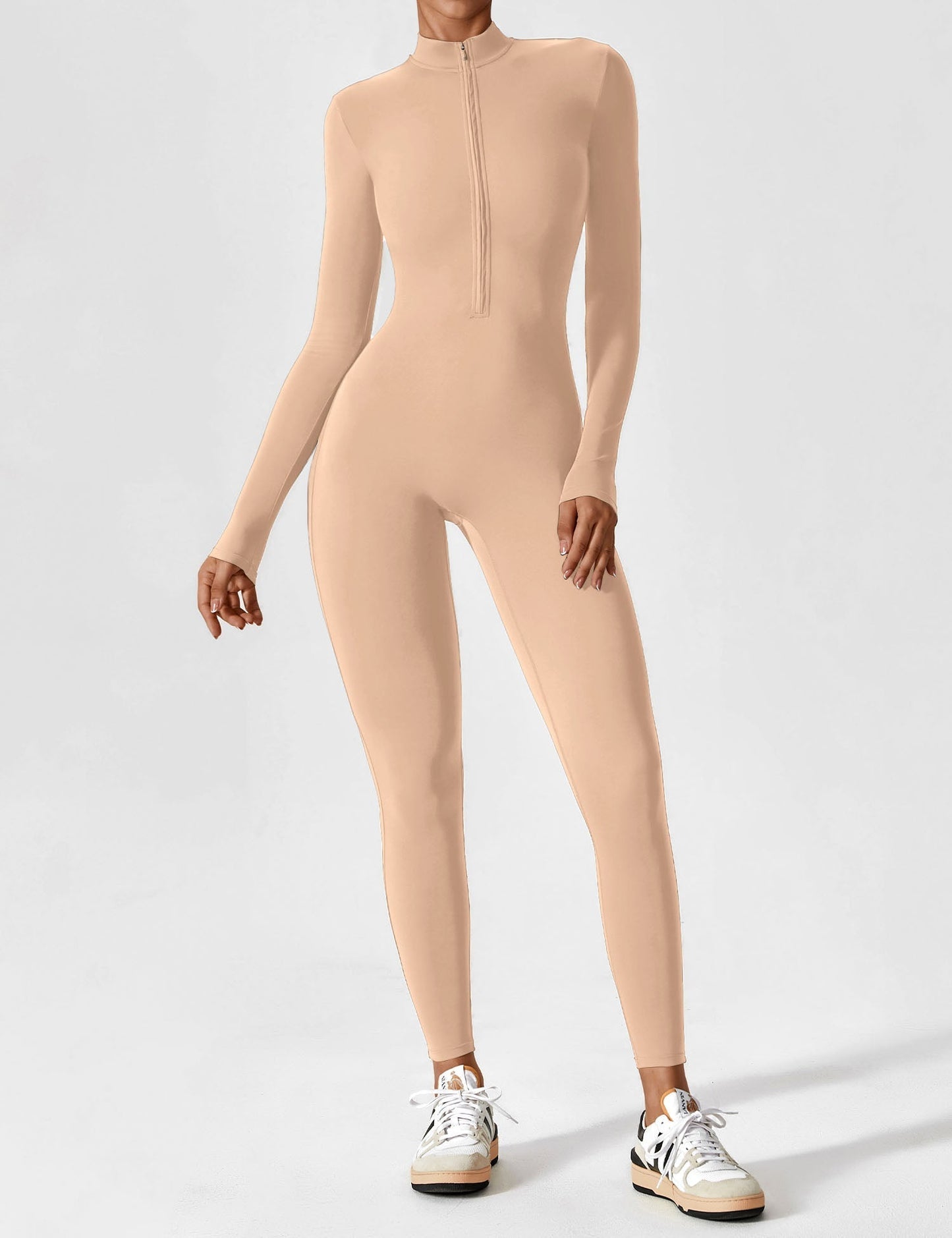 Julia | Women’s Spring Stretch Zip Up Jumpsuit